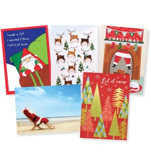 72-Pocket Best Christmas Greeting Card Assortment