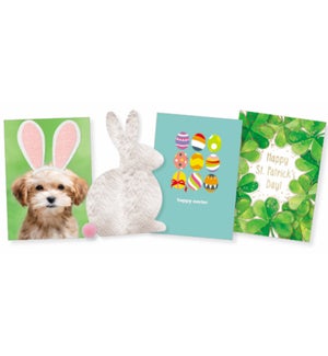 48-Pocket Easter & St. Patrick's Day Card Assort