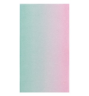 1.5" Pink to Teal Ombre Sheer Ribbon