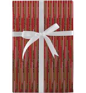 Rhythm Gift Wrap - Red and Green
