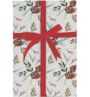 Holiday Pine Sprig Gift Wrap