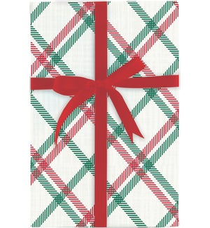 Festive Holiday Plaid Gift Wrap