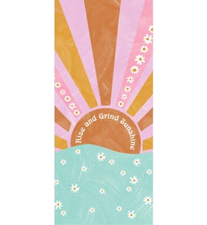 Rise and Grind Sunshine Tall Sticky Note Folio