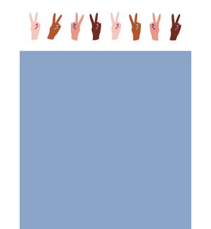 Peace Fingers Notepad