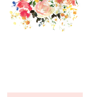 Loose Watercolor Florals Notepad