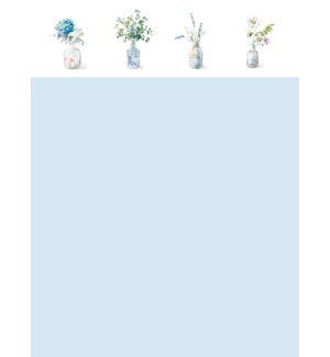 Traditional Petite Vases Notepad