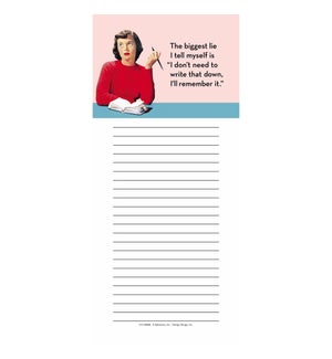 The Biggest Lie Shopping List Pad