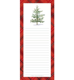 Holiday Evergreen Shopping List Pad