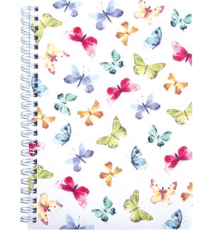 Colorful Flying Butterflies Spiral Notebook