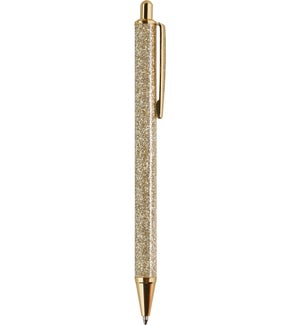Glitter Barrel Pen - Gold
