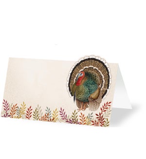 Foliage and Feathers Place Card