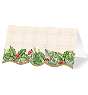 Holiday Garland Place Cards
