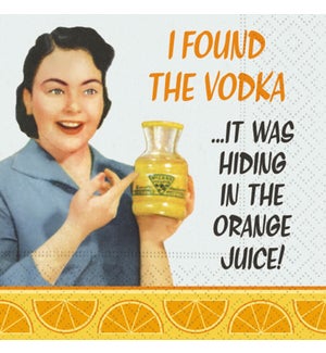 In the Orange Juice Beverage Napkin
