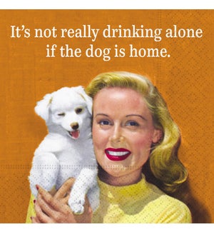 If the Dog is Home Beverage Napkin
