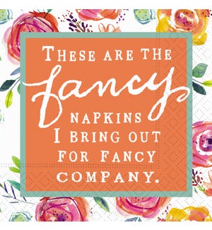 Fancy Company Beverage Napkin