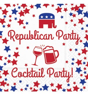 Cocktail Party Republican Beverage Napkin