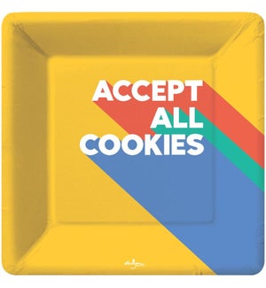 Accept All Cookies Dessert Plate