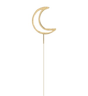 Gold Crescent Moon Party Sparkler