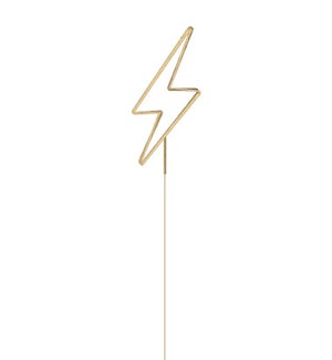 Gold Lightning Bolt Party Sparkler