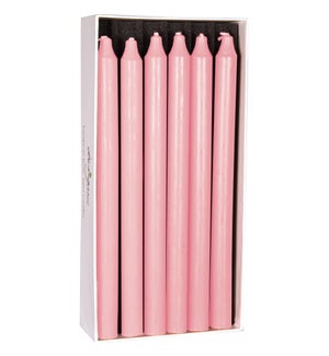 Pink Rustic Taper Candle - 12 Pack