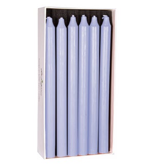 Light Blue Rustic Taper Candle - 12 Pack