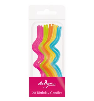 Brights Twisted Stick Candles