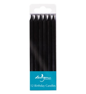 Black Tall Stick Candles