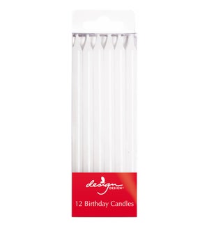 White Tall Stick Candles