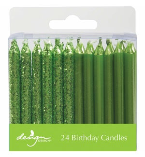 Lime Shimmer Stick Candles