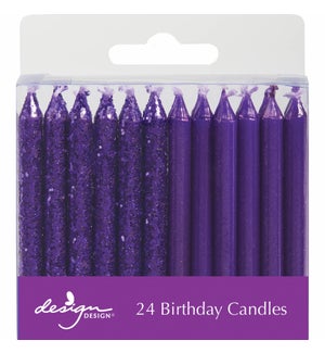 Purple Shimmer Stick Candles