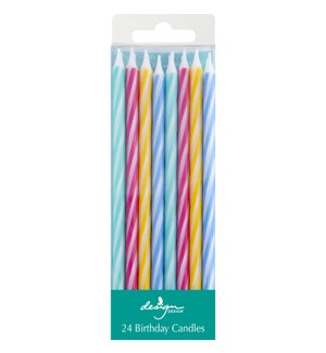 Bright Stripes Extra Large Stick Candles