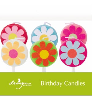 Groovy Flowers Sculpted Candles