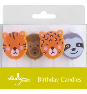 Wild Birthday Sculpted Candles