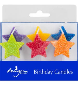 Colorful Stars Sculpted Candles
