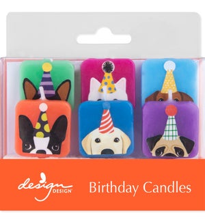 Dogs with Hats Sculpted Candles