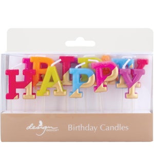 Razzle and Dazzle "Happy Birthday" Large Candle Set