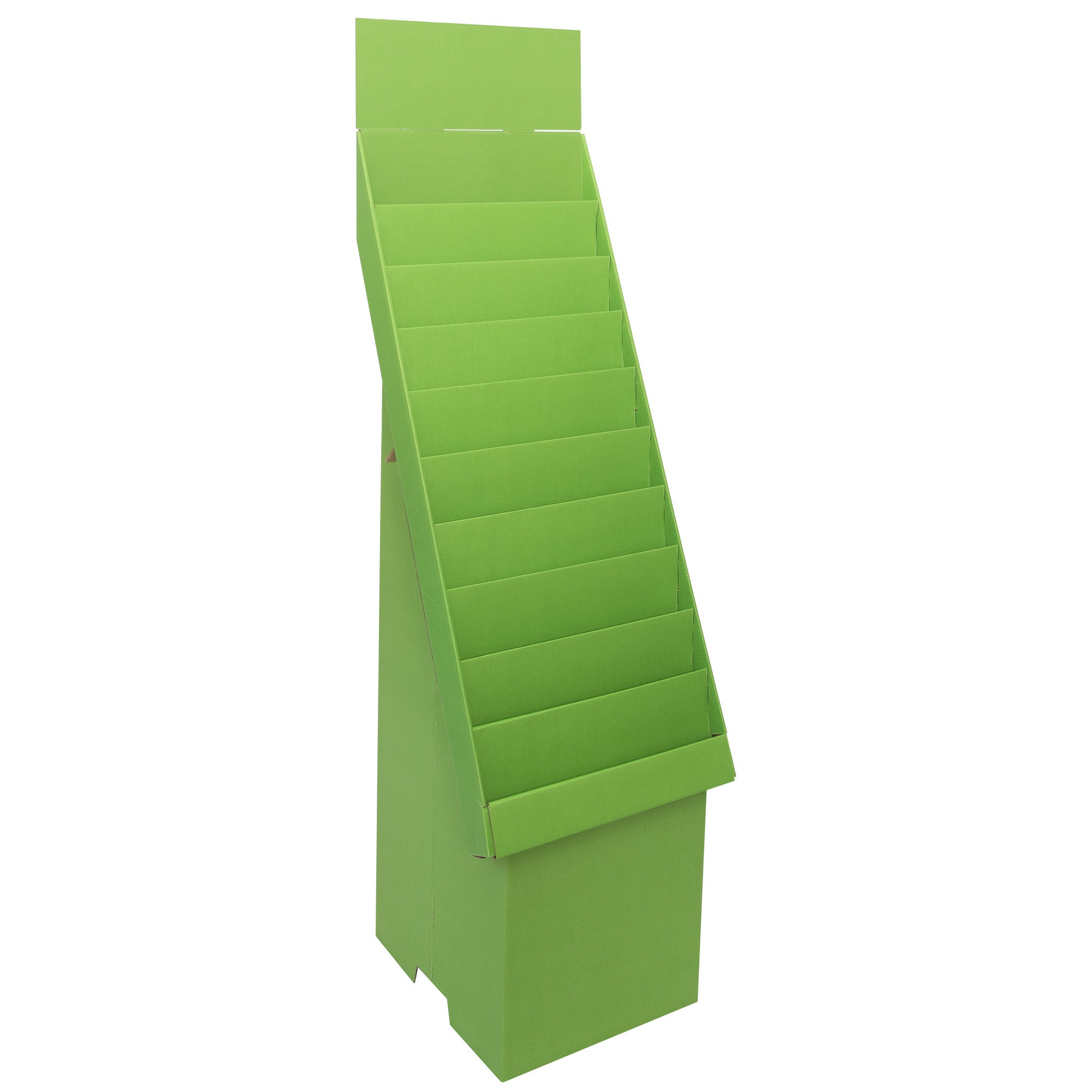 30-Pocket Greeting Card Display - Green - fixtures