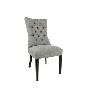 Ivy Side Chair Grey/ Dark Walnut