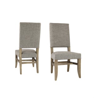 Claire Side Chair Linen Clay Driftwood