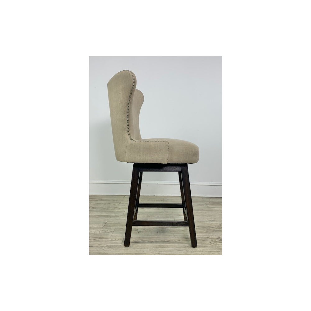 Ruby Swivel Counterstool Natural Linen IH319