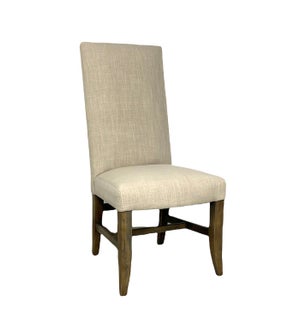 Winston Side Chair Natural Linen Driftwood