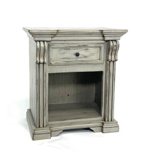 Aria Nightstand 1 Drwr Med. Gray