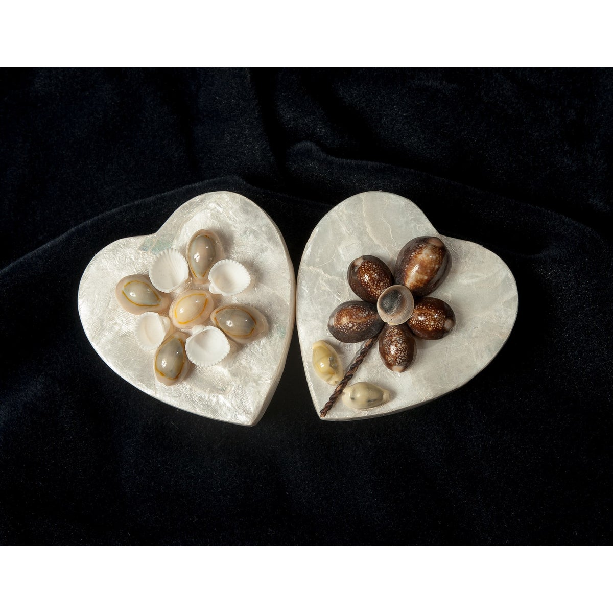 4" CAPIZ HEART BOX