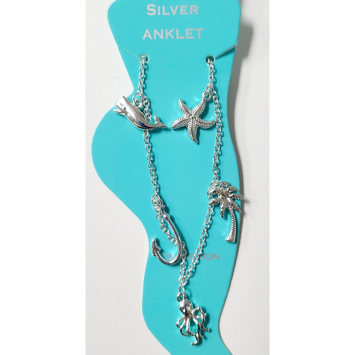 SILVER SEALIFE ANKLET #3