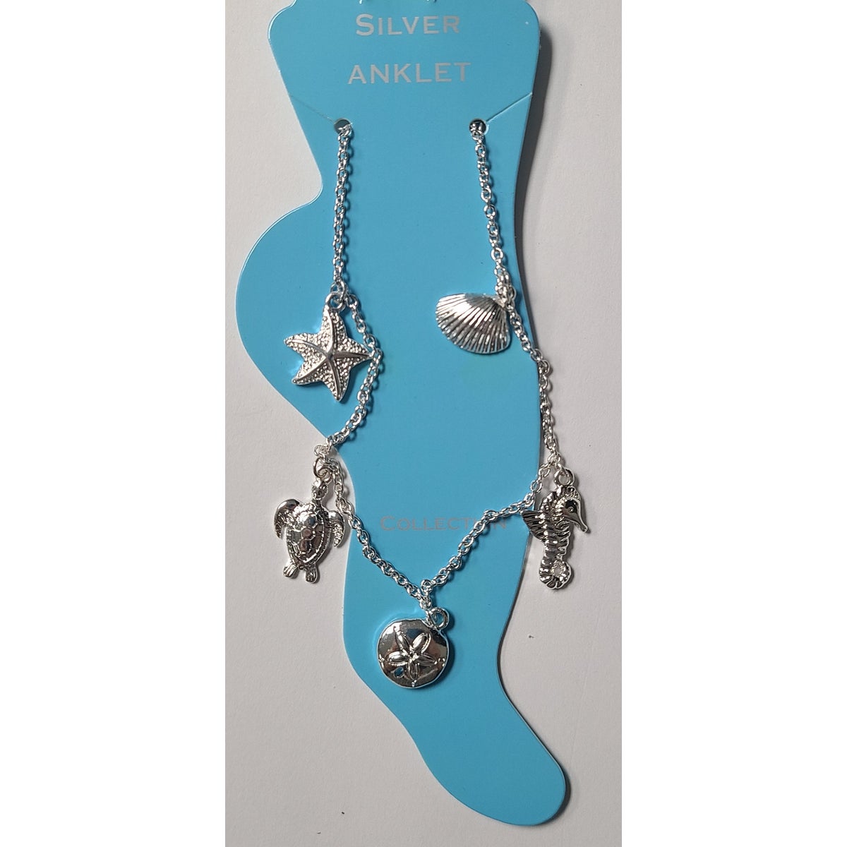 SILVER SEALIFE ANKLET #6