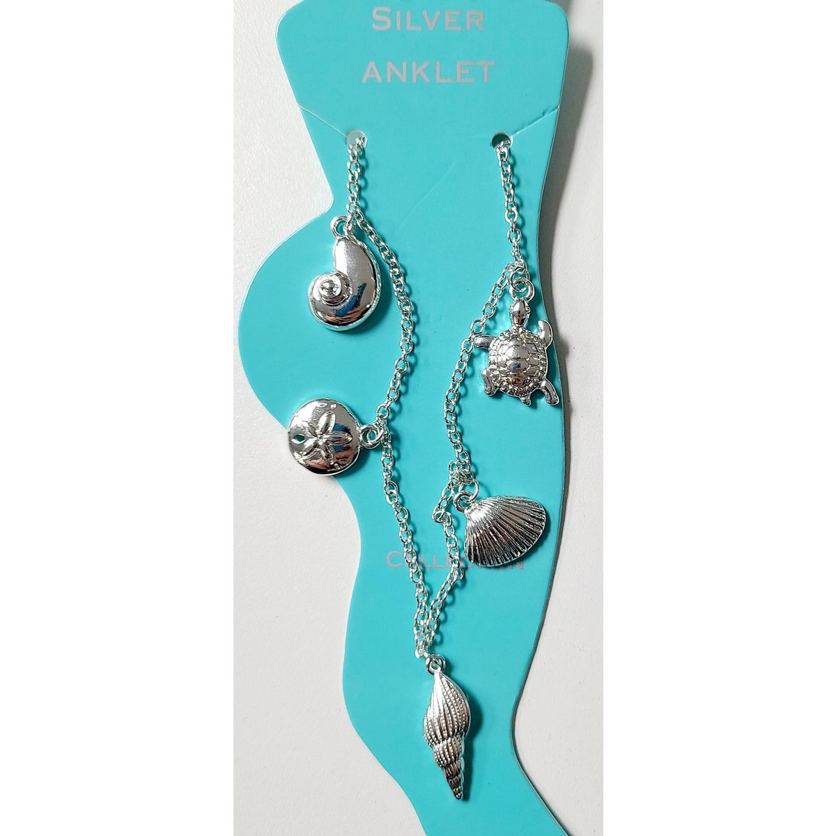 SILVER SEALIFE ANKLET #8