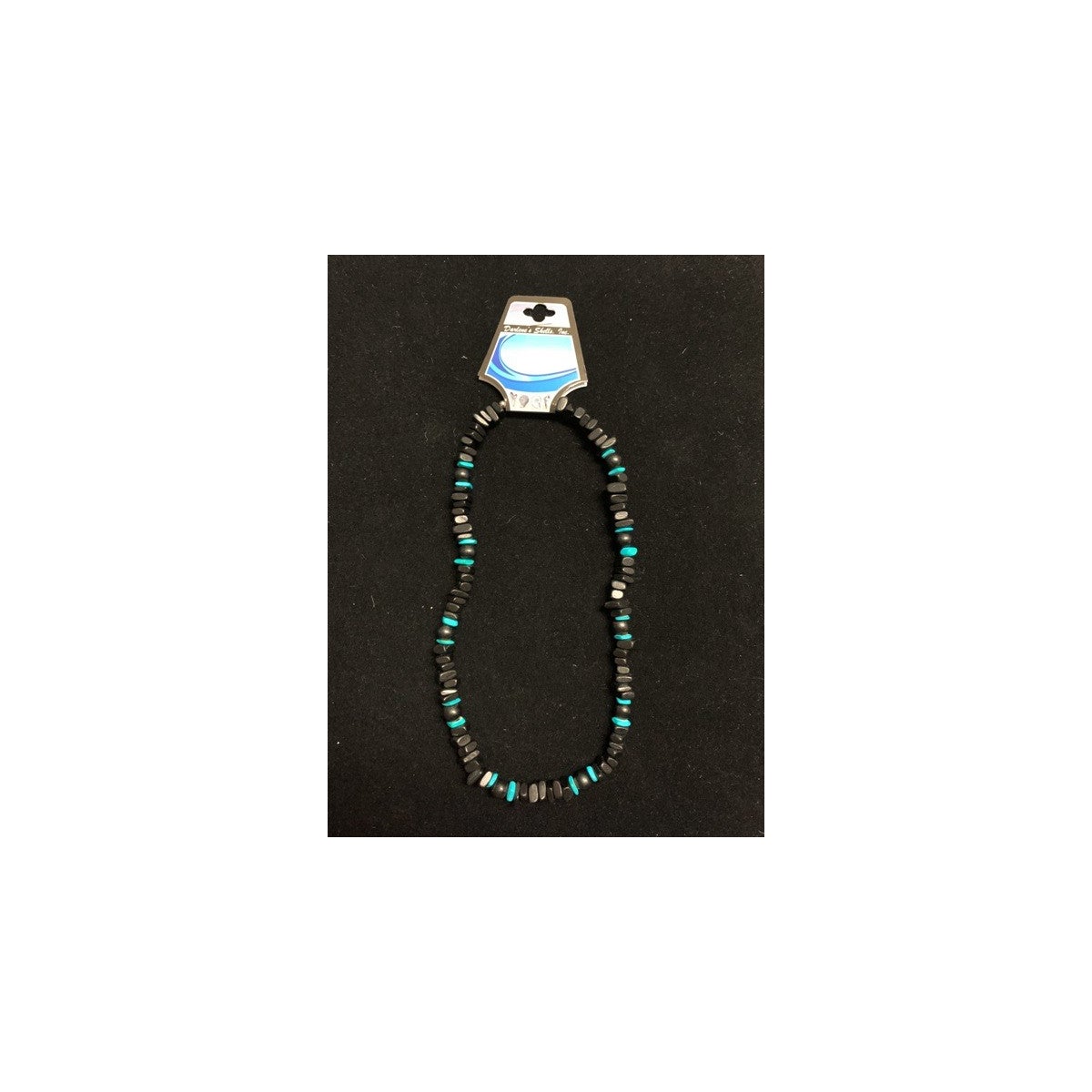 20" COCO W/ LAVA BEAD BLUE ACC