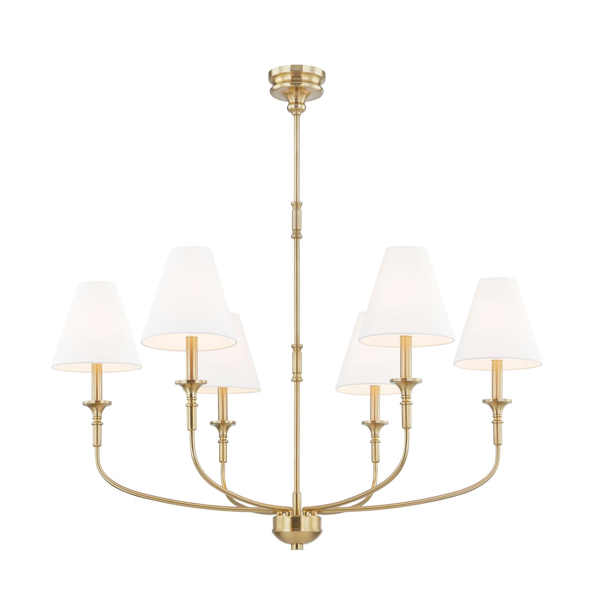 BARTON CHANDELIER-ANTIQUE BRASS - chandeliers