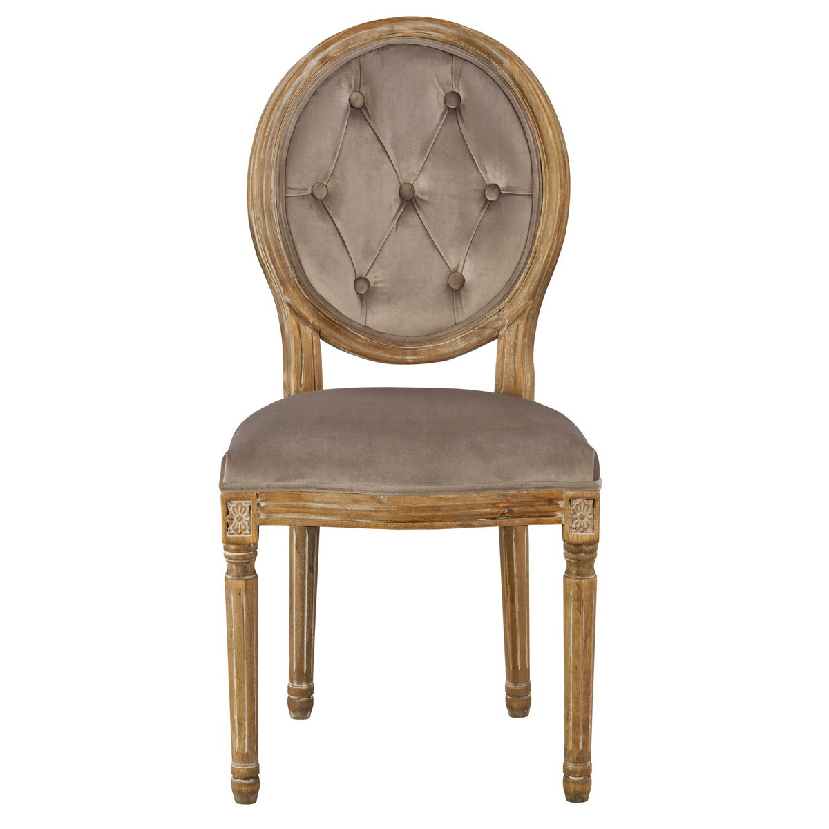 -Meg Tufted Side Chair (Chantel Ash)