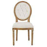 -Meg Tufted Side Chair (Washable White)
